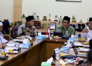 Kawal Wakaf Blangpadang, Pemprov Aceh dan Ulama Temui BWI Pusat