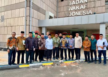 Kawal Wakaf Blangpadang, Pemprov Aceh dan Ulama Temui BWI Pusat