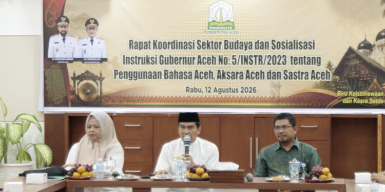 Pemerintah Aceh Gelar Rakor Budaya, Ajak Masyarakat Tingkatkan Penggunaan Bahasa dan Aksara Aceh