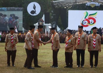 Sekda Aceh Terima Lencana Melati, Penghargaan Tertinggi Gerakan Pramuka