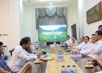 Bahas Pemulihan Sawah dan Kebun dengan Mentan, Gubernur Mualem: Kami Butuh Dukungan Pak Menteri
